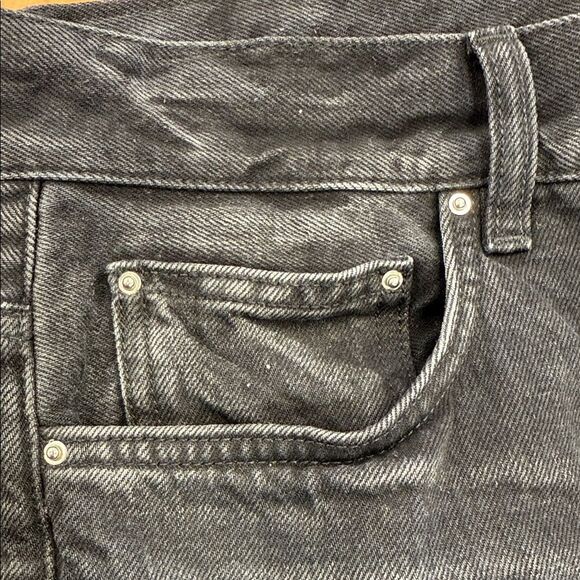 AMIRI Dark Straight Jeans with Embroidered Detail - Picture 6 of 12